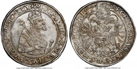 Maximilian II Taler 1574-KB AU55 NGC, Kremnitz mint, KM-MB224, Dav-8058. A scarce type from a scarce ruler. The finest example we have offered to date...