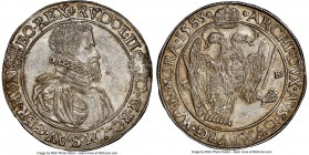 Rudolf II Taler 1583-KB MS62 NGC, Kremnitz mint, Dav-8066, Voglhuber-100/III. A usually rather prolific taler that proves quite unusual so close to th...