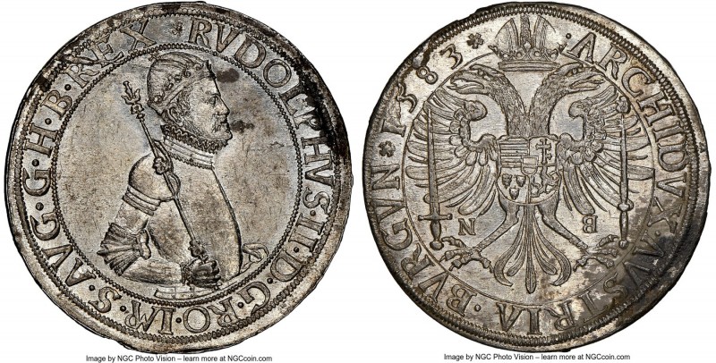 Rudolf II Taler 1583-NB MS61 NGC, Nagybanya mint, KM-MB279, Dav-8067, Husz-1034....