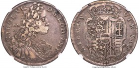 Naples & Sicily. Karl VI Piastra (120 Grana) 1731 VMA-DG VF30 NGC, Naples mint, KM145, Dav-1396, MIR-317 (R2). Reportedly one of the rarest crown type...
