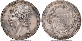 Naples & Sicily. Joachim Murat 12 Carlini 1810 AU53 NGC, KM250, Dav-166. Tough so fine, with light, even wear and remnants of luster shining through s...