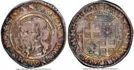 Antoine de Paule 4 Tari 1623 VF35 NGC, KM48. 10.09gm. Head of St. John upon platter / crowned arms of the Grand Master, quartered with those of the Or...