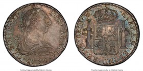 Charles III 8 Reales 1776 Mo-FM AU55 PCGS, Mexico City mint, KM106.2, Cal-921. A wholesome and original example with lovely cabinet tone. Only four ex...