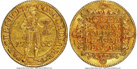 Holland. Provincial gold 2 Ducat 1765 UNC Details (Removed From Jewelry) NGC, KM47.2, Fr-248, Delm-773. A deceivingly scarce type, much less often see...
