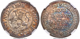 Leiden. City silver Siege 14 Stuivers 1574 MS63 NGC, Delm-170 (R3), Vanhoudt-475 (R2). 10.76gm. A scarce type struck during the Siege of Leiden by Spa...