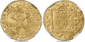 Zeeland. Provincial gold 2 Ducat 1649 AU55 NGC, KM35, Fr-306. 7.00gm. Fresh pale-gold surfaces with just a hint of wear at the high points. Areas of s...