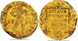 Zeeland. Provincial gold 2 Ducat 1654 MS60 NGC, KM35, Fr-306. 6.95gm. This present piece is the sole example certified by NGC of this particular date,...