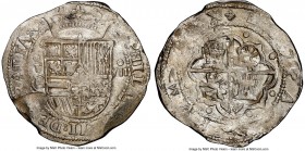 Philip II (1556-1598) Cob 8 Reales ND (1590) To-M MS61 NGC, Toledo mint, Cal-263. 26.96gm. A generally scarce state of preservation for the series, un...