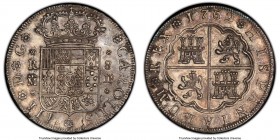 Charles III 8 Reales 1762 M-JP AU53 PCGS, Madrid mint, KM399.1, Dav-1699, Cal-875. An impressive example of this elusive one-year type, and the first ...