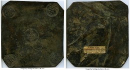 Frederick I Plate Money 2 Daler 1729 XF/AU, Avesta mint, Opitz-pg. 253 (this piece illustrated), KM-PM71, AAH-219, Tingström-Plate 300. 174x184mm. 161...
