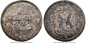 Basel. City Taler ND (c. 1670) MS63 NGC, KM126, Dav-1746, HMZ-2-78c. A scarce and desirable early city-view type that is most often seen in circulated...
