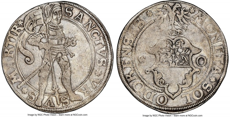 Solothurn. City Taler ND (1550-1570) XF45 NGC, Dav-8758, HMZ-2-821b. A somewhat ...