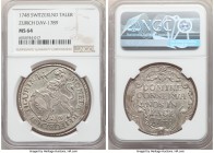 Zurich. Canton Taler 1748 MS64 NGC, KM150, Dav-1789. Appealing for the type and indisputably Mint State in preservation, even the finest texturing ove...