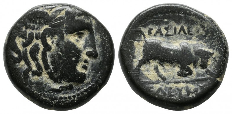 Bronze Æ
Seleukid Kingdom. Seleukos I Nikator (312-281 BC). Sardes. Winged head...