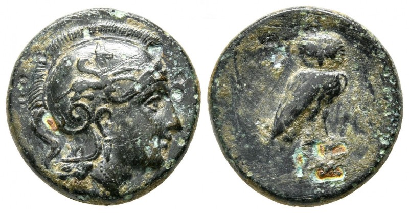 Bronze AE
Aeolis, Neonteichos, 3rd-2nd centuries BC, Head of Athena r., wearing...