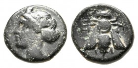 Bronze Æ
Ionia. Ephesos, c. 305-288 BC
10 mm, 1,20 g