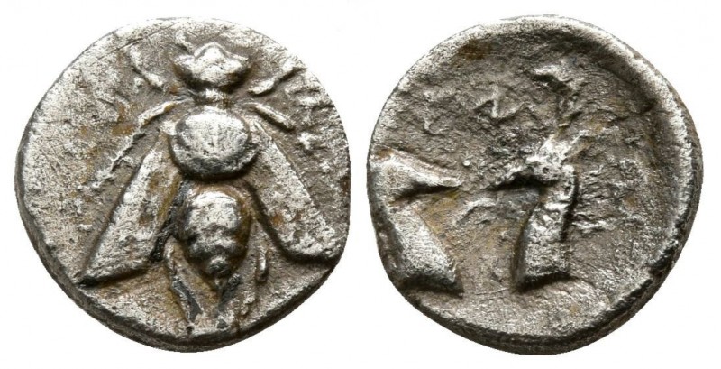 Diobol AR
Ionia. Ephesus, c. 387-325 BC, Bee with straight wings / Two stag hea...