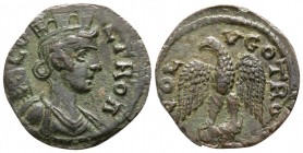 Bronze Æ
Troas. Alexandreia. Pseudo-autonomous issue. Time of Gallienus, circa AD 253-268, Turreted and draped bust of Tyche right, vexillum behind /...