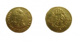 1/2 Escudo AV
Carol III, Spain 1786, CAROL III DG HISP R
17 mm, 1,70 g