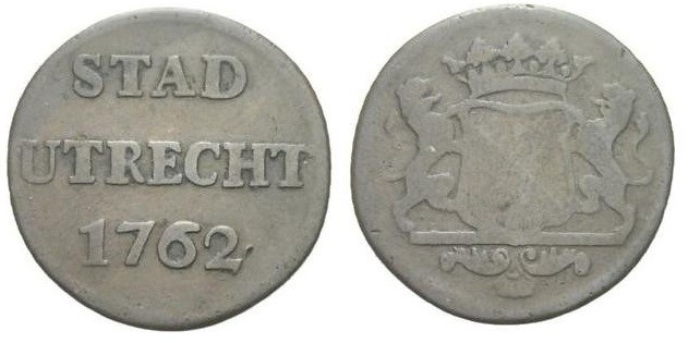 Duit
Utrecht, 1762
23 mm, 2,61 g