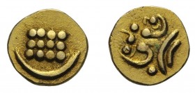 1 Fanam AV
India, Fanam Travancore
9 mm, 0,4 g
Mitchiner 1066 var