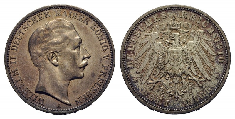 3 Mark AG
Wilhelm II, 1910
34 mm, 16,62 g