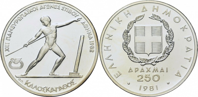 250 DRACHMS AR
Europe Cup, Athen
30 mm, 14,50 g