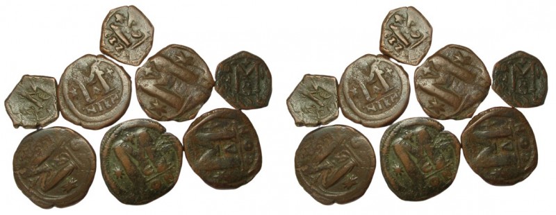 Lot of 8 Byzantine Coins, SOLD AS SEEN, NO RETURN!