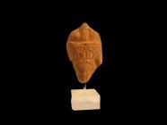 Head of Isis-Aphrodite. Broken in the neck, height 7 cm