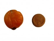 Sassanid seal from carneol , deer, 5th-6th century AD, 14 x 12 mm