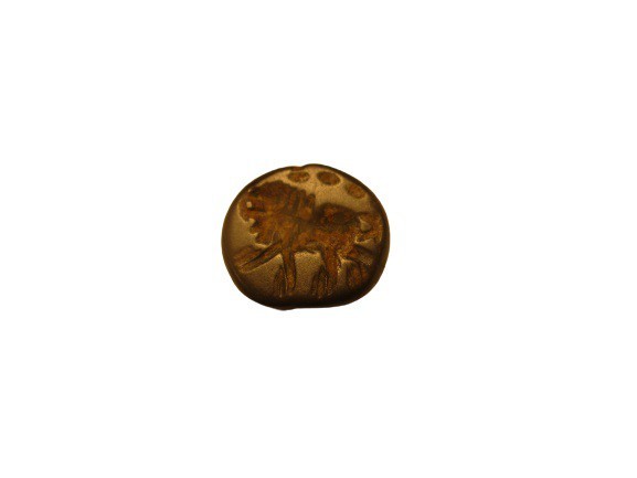 Sassanid seal from bronze (Cu:Sn-8:2), Lion, 5th-6th century A.D., 13 x 11 mm