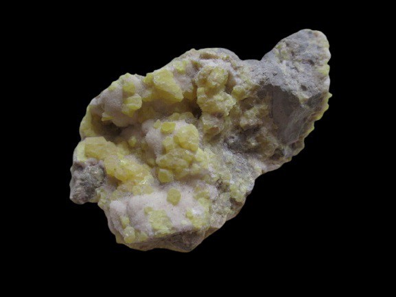 Sulphur, Tarnobrzeg, Poland, 3×8×5 cm - 94 g