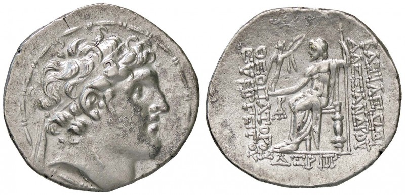 GRECHE - RE SELEUCIDI - Alessandro I (150-145 a.C.) - Tetradracma - Testa diadem...