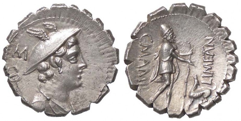 ROMANE REPUBBLICANE - MAMILIA - C. Mamilius Limetanus (82 a.C.) - Denario serrat...