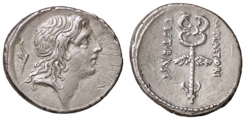 ROMANE REPUBBLICANE - PLAETORIA - M. Plaetorius M. f. Cestianus (67 a.C.) - Dena...