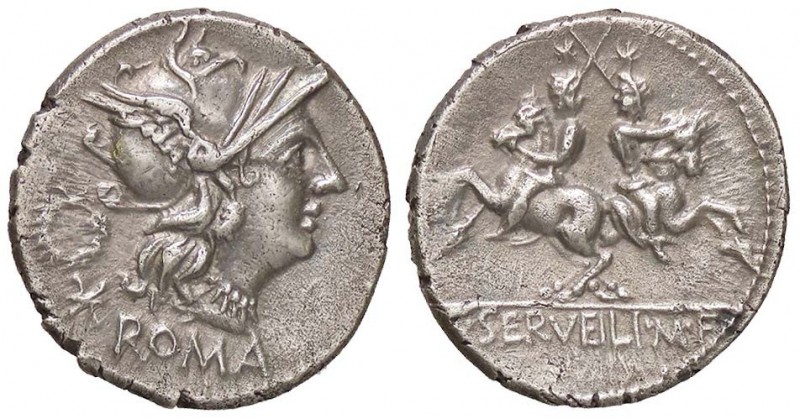 ROMANE REPUBBLICANE - SERVILIA - C. Servilius M. f. (136 a.C.) - Denario - Testa...