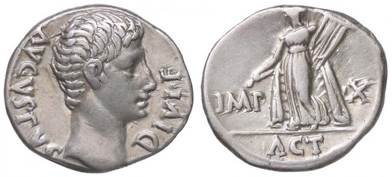 ROMANE IMPERIALI - Augusto (27 a.C.-14 d.C.) - Denario - Testa a d. /R Apollo st...