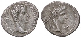 ROMANE IMPERIALI - Caligola e Augusto - Denario - Testa laureata di Caligola a d. /R Testa radiata di Augusto a d. C. 2 (12 Fr.) (AG g. 3,67)
BB