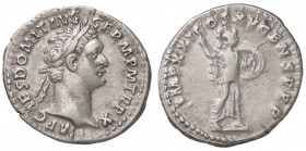 ROMANE IMPERIALI - Domiziano (81-96) - Denario - Testa laureata a d. /R Minerva stante a d. con lancia e scudo C. 265; RIC 152 (AG g. 3,57)
SPL+/SPL