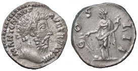 ROMANE IMPERIALI - Marco Aurelio (161-180) - Denario - Testa laureata a d. /R La Fortuna stante a s. con timone e cornucopia C. 136; RIC 215 (AG g. 3,...