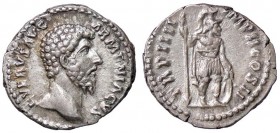 ROMANE IMPERIALI - Lucio Vero (161-169) - Denario - Testa a d. /R Marte stante a d. con lancia e scudo C. 229; RIC 515 (AG g. 3,36)
bello SPL