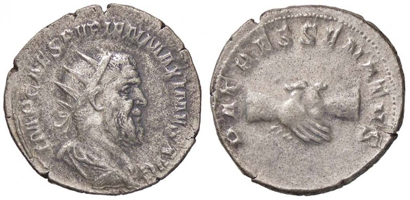 ROMANE IMPERIALI - Pupieno (238) - Antoniniano - Busto radiato, drappeggiato e c...