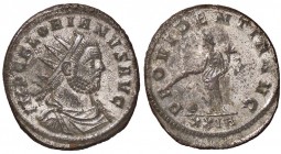 ROMANE IMPERIALI - Floriano (276) - Antoniniano - Busto radiato e corazzato a d. /R La Provvidenza stante a s. con bastone e cornucopia, ai suoi piedi...