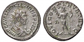 ROMANE IMPERIALI - Diocleziano (284-305) - Antoniniano - Busto radiato e corazzato a d. /R Giove stante a s. con fulmine e scettro C. 215 (MI g. 4,16)...