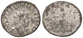 ROMANE IMPERIALI - Massimiano Ercole (286-310) - Antoniniano - Busto radiato e corazzato a d. /R La Pace stante a s. con Vittoria su globo e scettro t...