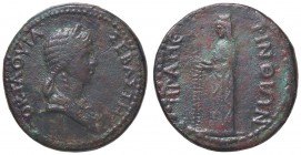 ROMANE PROVINCIALI - Ottavia (Prima moglie di Nerone) - AE 27 (Perinthus - Tracia) - Busto diademato a d. /R Hera Pronuba stante a s., con due nastri ...