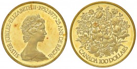 ESTERE - CANADA - Elisabetta II (1952) - 100 Dollari 1977 - Fiori Kr. 119 (AU g. 16,97) In confezione
FS