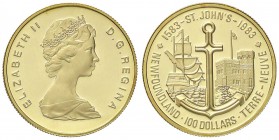 ESTERE - CANADA - Elisabetta II (1952) - 100 Dollari 1983 - Terranova Kr. 139 (AU g. 16,97) In confezione
FS