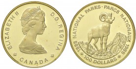 ESTERE - CANADA - Elisabetta II (1952) - 100 Dollari 1985 - Parchi Nazionali Kr. 144 (AU g. 16,97) In confezione
FS