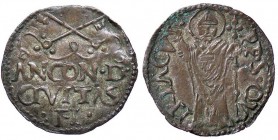 ZECCHE ITALIANE - ANCONA - Anonime attribuite a Clemente VII (Sec. XVI) - Quattrino CNI 111; Munt. 33 RR (MI g. 0,46)
SPL